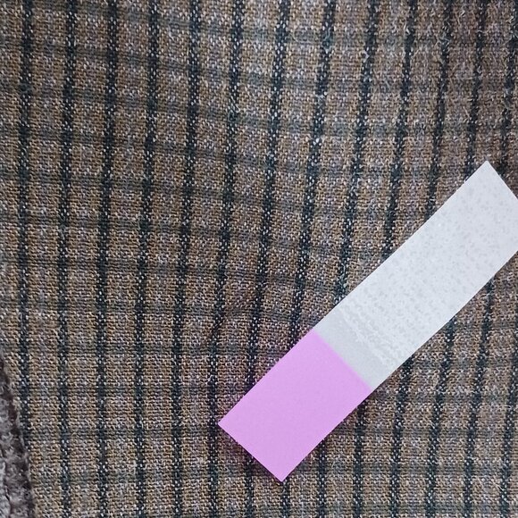 Le Chateau Womans Green Blazer size L Patterned Lace Embellishment Checkered - Picture 6 of 8